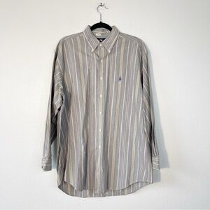 Ralph Lauren 100% Cotton Long Sleeve Button Down Shirt Mens Size Large
